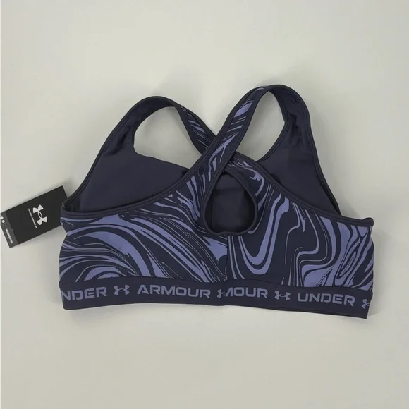 NWT $40 Women's Under Armour Mid Crossback Print Size 3X Sports Bra - Picture 6 of 9